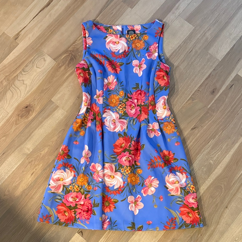 Vince Camuto Blue Floral Dress